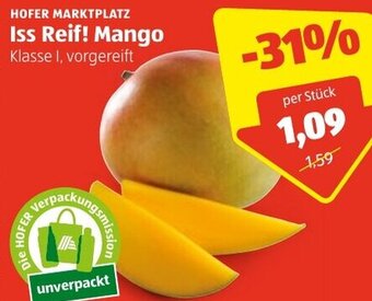 Hofer Iss Reif! Mango Angebot