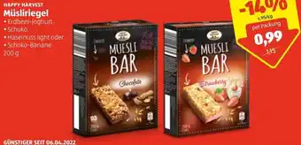 Hofer Müsliriegel 200 g Angebot