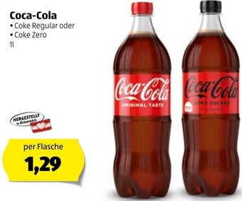 Hofer Coca-Cola 1L Angebot