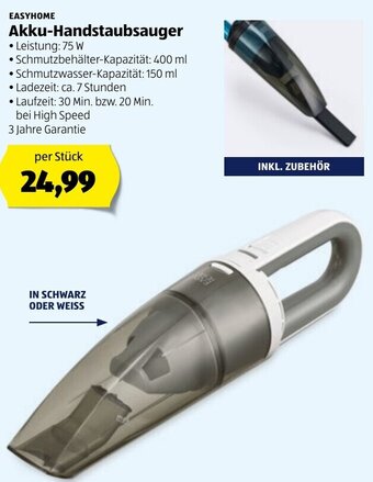 Hofer Akku-Handstaubsauger Angebot