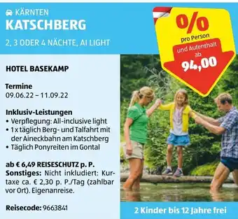 Hofer Kärnten-Katschberg Angebot
