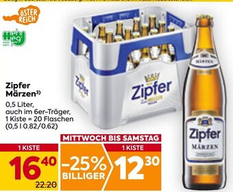 Billa Zipfer Märzen 0,5 Liter Angebot