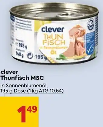 Billa Thunfisch MSC 195 g Angebot