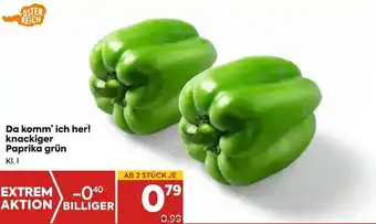 Billa Paprika Grün Angebot