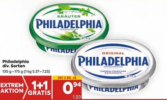 Billa Philadelphia div. Sorten 130 g-175 g Angebot