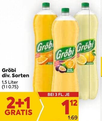 Billa Gröbi div. Sorten 1,5Liter Angebot