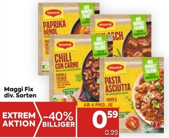 Billa Maggi Fix div. Sorten Angebot