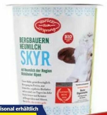 Hofer Bio-Skyr Natur Angebot
