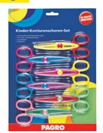 Pagro Diskont Kinder Konturenscheren-Set Angebot