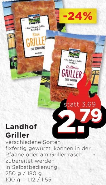 Unimarkt Landhof Griller 250 g/180 g Angebot