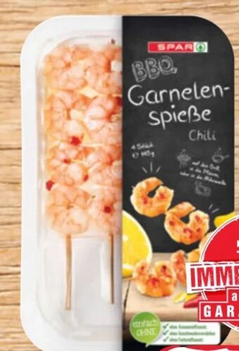 Eurospar BBQ Garnelenspieße Angebot
