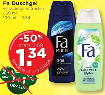 Unimarkt Fa Duschgel 250 ml Angebot