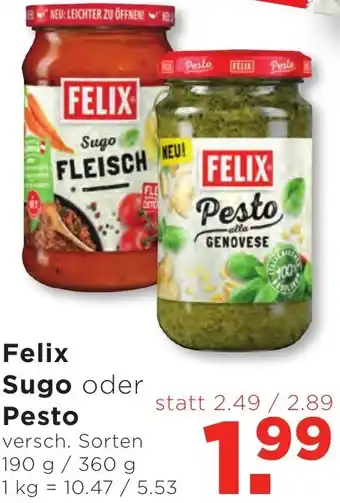 Unimarkt Felix Sugo oder Pesto 190 g/ 360 g Angebot