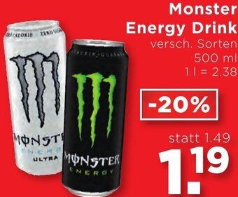 Unimarkt Monster Energy Drink 500 ml Angebot