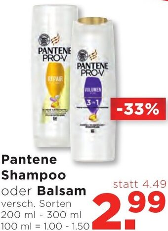 Unimarkt Pantene Shampoo oder Balsam 200 ml-300 ml Angebot