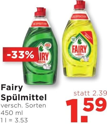 Unimarkt Fairy Spülmittel 450 ml Angebot