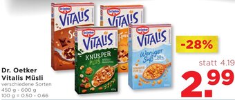 Unimarkt Dr. Oetker Vitalis Müsli 450 g- 600 g Angebot