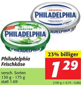 Strasser Markt Philadelphia Frischkäse 130 g-175 g Angebot