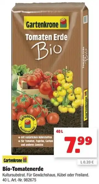 Hagebau Bio-Tomatenerde 40 L 982675 Angebot