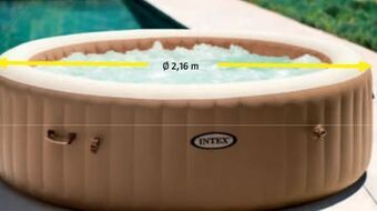 Bauhaus Pure Spa Außenwhirlpool 85 Bubble Massage Angebot