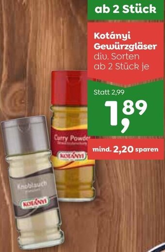 ADEG Kotanyi Gewürzgläser Angebot
