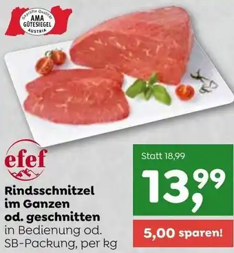 ADEG Rindsschnitzel im Ganzen od. Geschnitten per kg Angebot