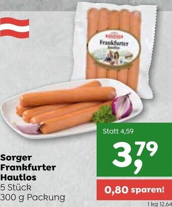 ADEG Sorger Frankfurter Hautlos 300 g Angebot
