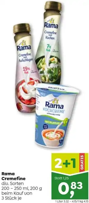 ADEG Rama Cremefine 200-250 ml, 200 g Angebot