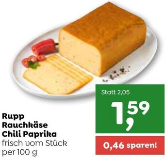 ADEG Rupp Rauchkäse Chili Paprika 100 g Angebot