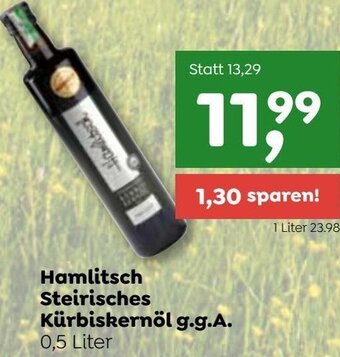 ADEG Hamlitsch Steirisches Kürbiskernöl g.g.A. 0,5 Liter Angebot