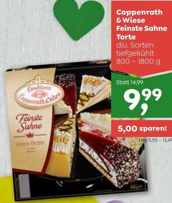 ADEG Coppenrath & Wiese Feinste Sahne Torte 800-1800 g Angebot