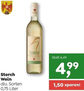 ADEG Storch Wein 0,75 Liter Angebot