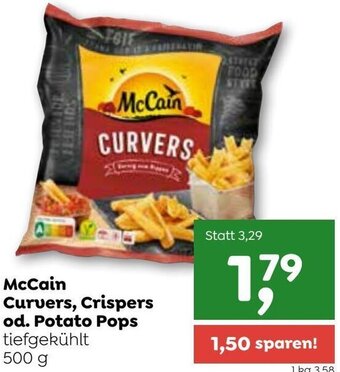 ADEG McCain Curvers, Crispers od. Potato Pops 500 g Angebot