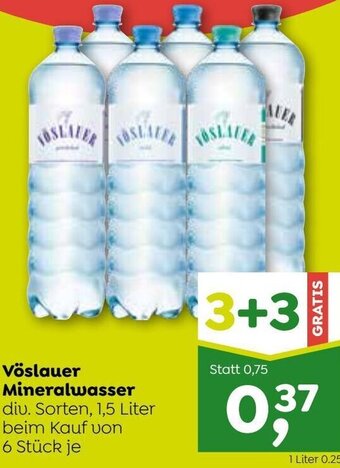 ADEG Vöslauer Mineralwasser 1,5 Liter Angebot