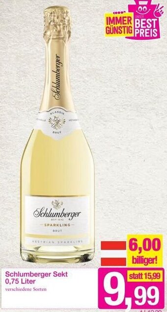 Sutterlüty Schlumberger Sekt 0,75 Liter Angebot