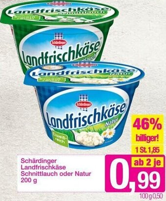 Sutterlüty Schärdinger Landfrischkäse Schnittlauch oder Natur 200 g Angebot