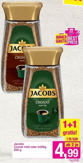 Sutterlüty Jacobs Cronat Mild Oder Kräftig 200 g Angebot