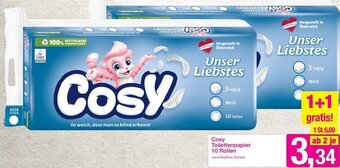 Sutterlüty Cosy Toilettenpapier 10 Rollen Angebot