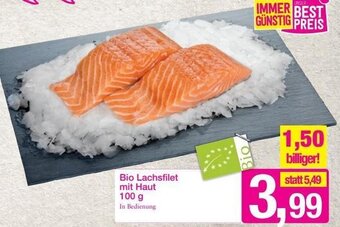 Sutterlüty Bio Lachsfilet mit Haut 100 g Angebot
