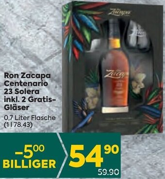 Billa Ron Zacapa Centenario 23 Solera 0,7 Liter Angebot