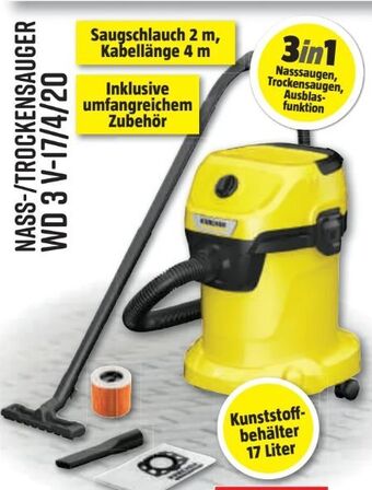Bauhaus Nass-Trockensauger WD 3 P V-17/4/20 Angebot