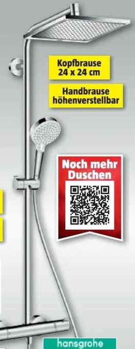 Bauhaus Duschsystem Crometta E240 Angebot