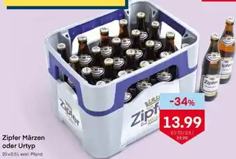 MPreis Zipfer Märzen oder Urtyp 20 x 0.5 L Angebot