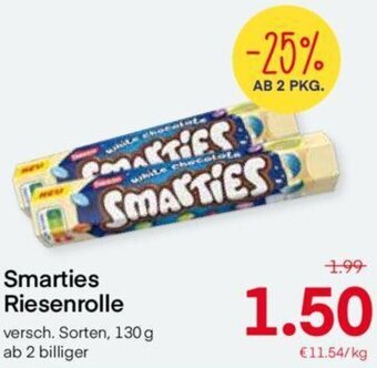 MPreis Smarties Riesenrolle 130 g Angebot