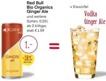 MPreis Red Bull Bio Organics Ginger Ale 0.25 L Angebot