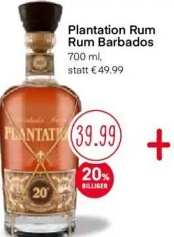 MPreis Plantation Rum Rum Barbados 700 ml Angebot