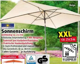 Norma Sonnenschirm Rechteckig Angebot