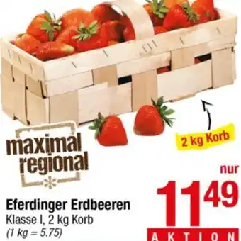 Maximarkt Eferdinger Erdbeeren 1,2 kg Angebot