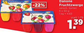 Unimarkt Danone Fruchtzwerge 6 x 50 g Angebot