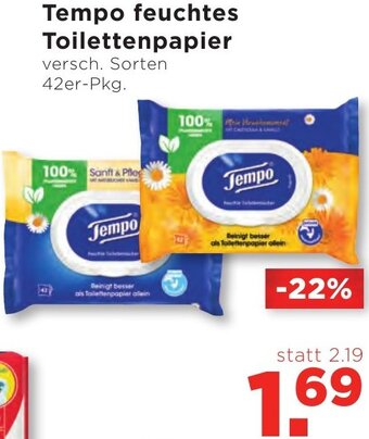 Unimarkt Tempo Feuchtes Toilettenpapier Angebot